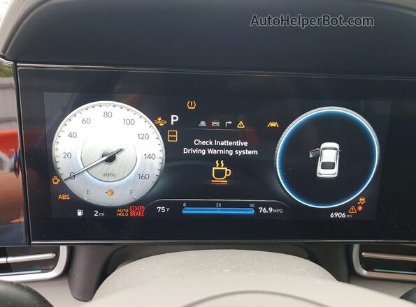KMHLS4DG6RU753121 2024 HYUNDAI ELANTRA White ხელსაწყოთა პანელის ხედი