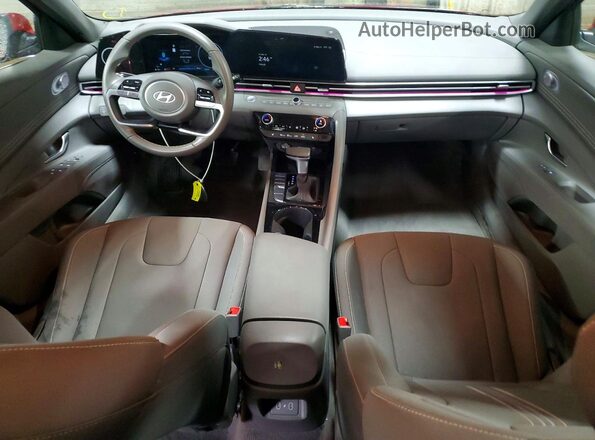 KMHLS4DG6RU754897 2024 HYUNDAI ELANTRA Red Dashboard view