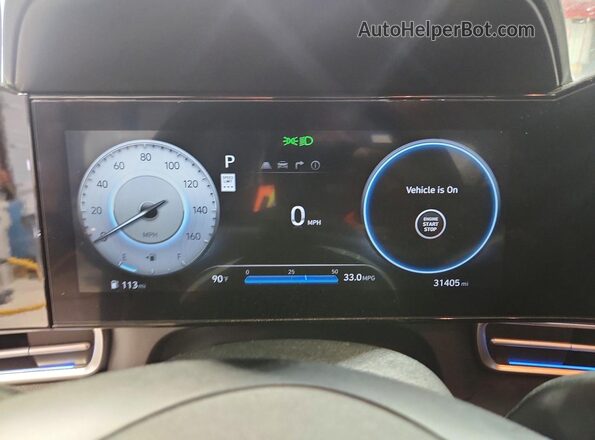 KMHLS4DG6RU791352 2024 HYUNDAI ELANTRA Blue Вид щитка приладів