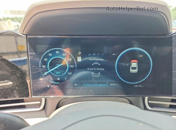 KMHLS4DG6RU841375 2024 HYUNDAI ELANTRA Gray ხელსაწყოთა პანელის ხედი