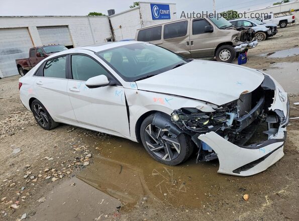 KMHLS4DG6SU859624 2025 HYUNDAI ELANTRA White წინა მარჯვენა