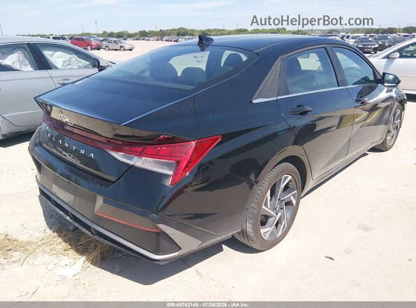 KMHLS4DG6SU881171 2025 HYUNDAI ELANTRA Черный Задняя правая четверть