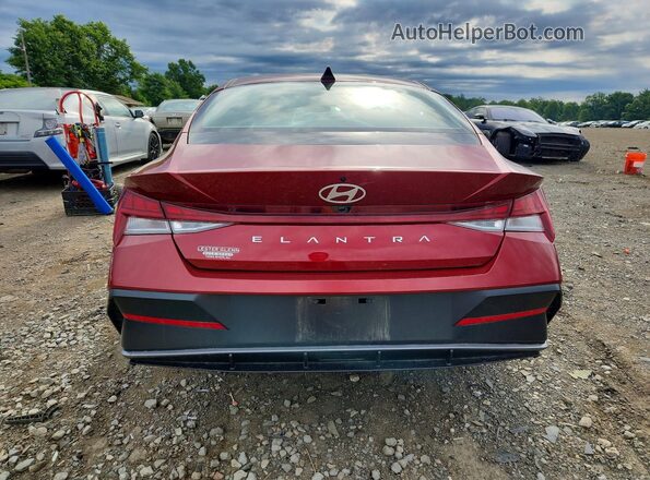 KMHLS4DG6SU970433 2025 HYUNDAI ELANTRA Red Widok z tyłu