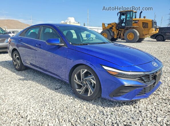 KMHLS4DG6SU972974 2025 HYUNDAI ELANTRA Синий Передняя правая четверть