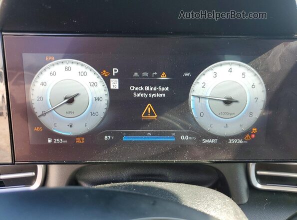 KMHLS4DG7RU688991 2024 HYUNDAI ELANTRA Gray Սարքավորումների վահանակի տեսք