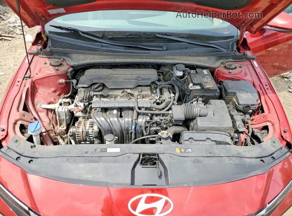 KMHLS4DG7RU733508 2024 HYUNDAI ELANTRA Красный Вид задней части салона
