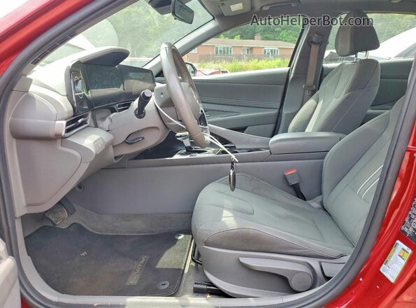 KMHLS4DG7RU733508 2024 HYUNDAI ELANTRA Красный Вид салона спереди