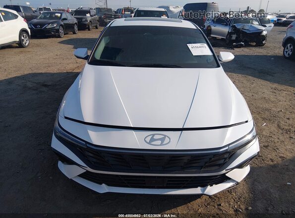 KMHLS4DG7RU838131 2024 HYUNDAI ELANTRA White Vista del cuadro de instrumentos