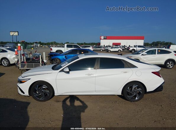 KMHLS4DG7RU838131 2024 HYUNDAI ELANTRA White Vista interior de 360 grados
