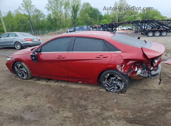 KMHLS4DG7SU905820 2025 HYUNDAI ELANTRA Red Rear left