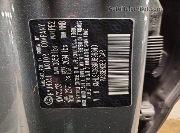 KMHLS4DG8RU699840 2024 HYUNDAI ELANTRA Серый Вид наклейки с VIN-кодом
