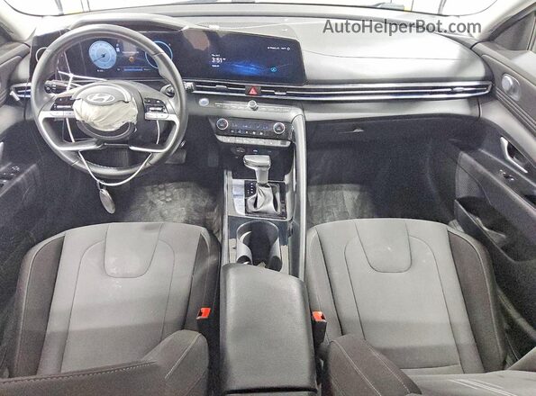 KMHLS4DG8SU890521 2025 HYUNDAI ELANTRA Gray Widok deski rozdzielczej