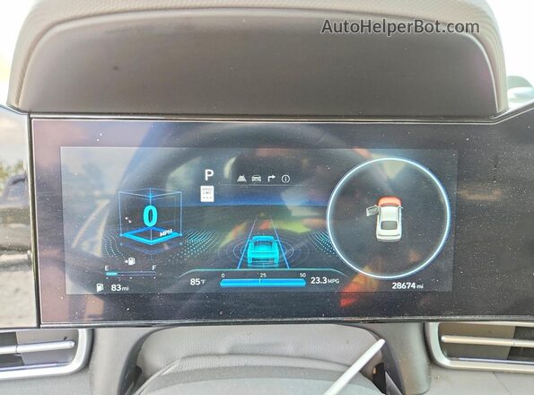 KMHLS4DG8SU906071 2025 HYUNDAI ELANTRA Белый Вид щитка приборов