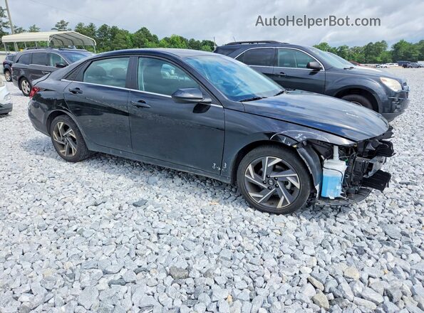 KMHLS4DG8SU918639 2025 HYUNDAI ELANTRA Черный Передняя правая четверть