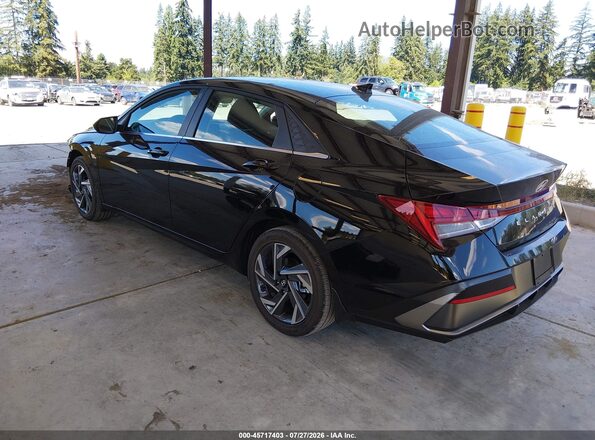 KMHLS4DG8SU941533 2025 HYUNDAI ELANTRA Black Հետևի ձախ