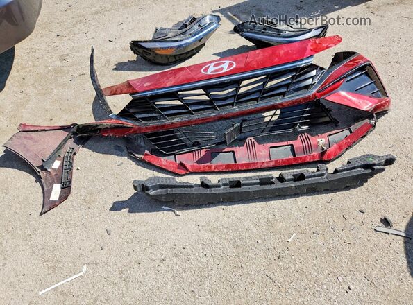 KMHLS4DG8SU975021 2025 HYUNDAI ELANTRA Red Vista del compartimento del motor