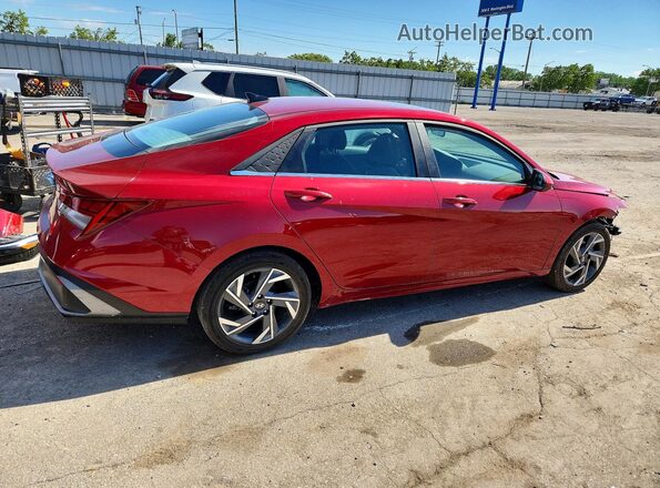 KMHLS4DG8SU975021 2025 HYUNDAI ELANTRA Red Trasero derecho