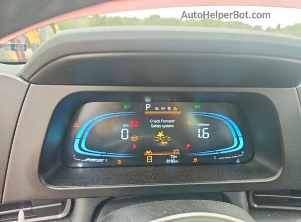 KMHLS4DG8TU108655 2026 HYUNDAI ELANTRA Red Instrument cluster view