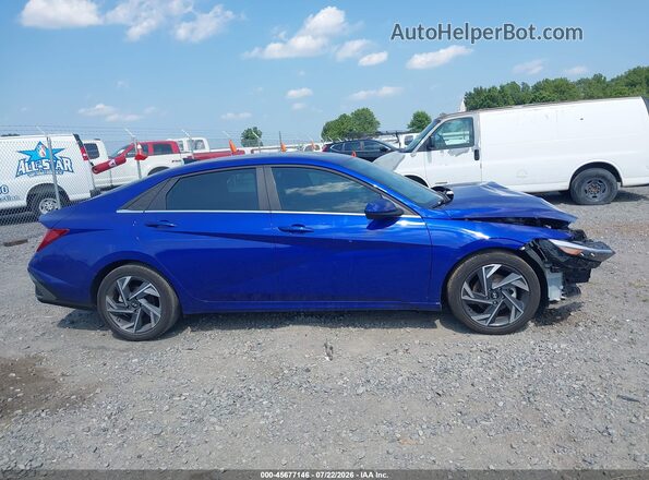 KMHLS4DG9RU838244 2024 HYUNDAI ELANTRA Blue 360 interior view