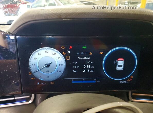 KMHLS4DG9SU033995 2025 HYUNDAI ELANTRA Blue ხელსაწყოთა პანელის ხედი