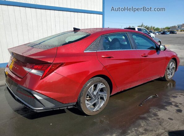 KMHLS4DG9SU888082 2025 HYUNDAI ELANTRA Red Задня права чверть