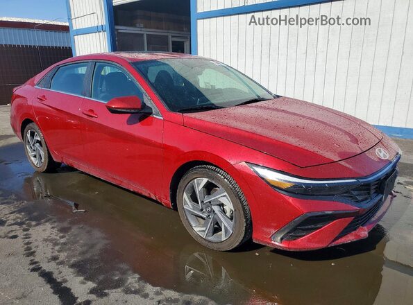 KMHLS4DG9SU888082 2025 HYUNDAI ELANTRA Red Передня права чверть
