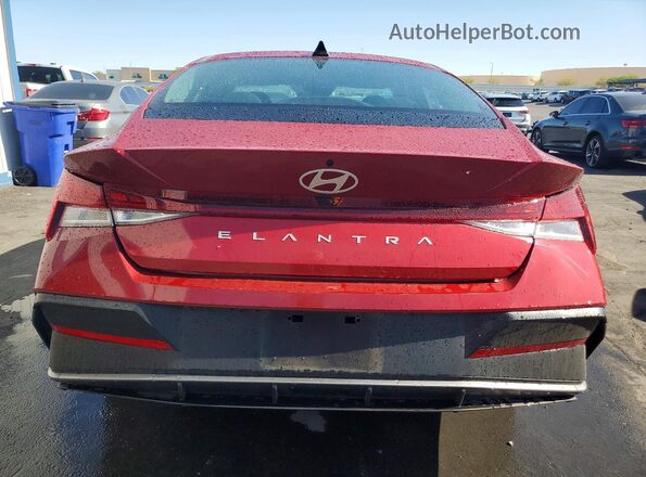 KMHLS4DG9SU888082 2025 HYUNDAI ELANTRA Red Вид ззаду