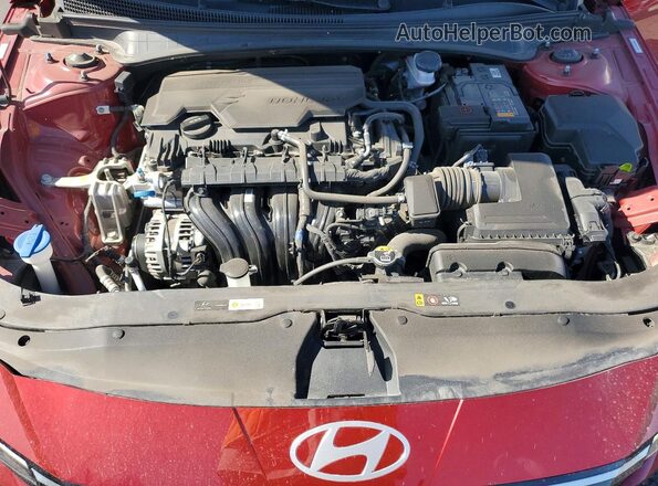 KMHLS4DG9SU888082 2025 HYUNDAI ELANTRA Red Вид задньої частини салону