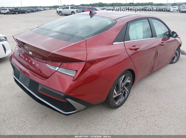 KMHLS4DG9SU934493 2025 HYUNDAI ELANTRA Red Rear right