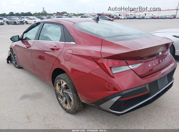 KMHLS4DG9SU934493 2025 HYUNDAI ELANTRA Red Rear left