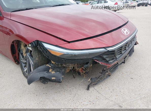 KMHLS4DG9SU934493 2025 HYUNDAI ELANTRA Red Front view