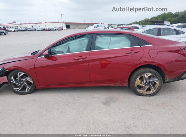 KMHLS4DG9SU934493 2025 HYUNDAI ELANTRA Red 360 interior view