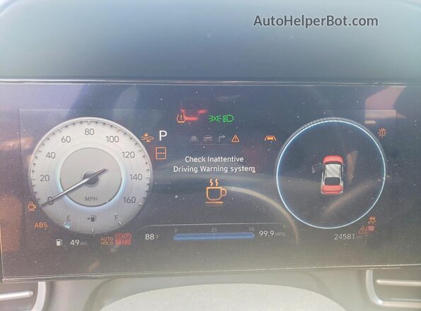 KMHLS4DG9SU939242 2025 HYUNDAI ELANTRA Черный Вид щитка приборов