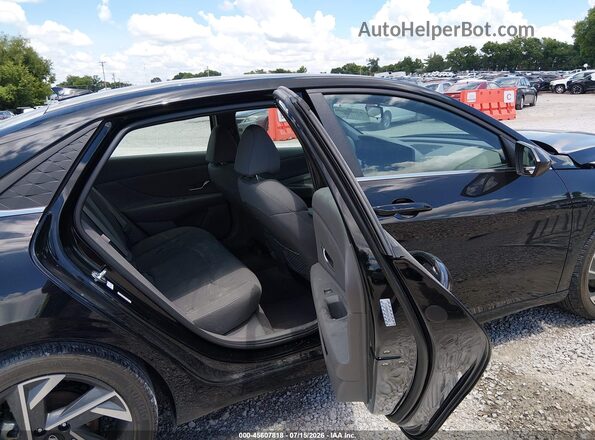 KMHLS4DGXRU686412 2024 HYUNDAI ELANTRA Black Widok naklejki z numerem VIN
