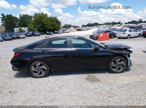 KMHLS4DGXRU686412 2024 HYUNDAI ELANTRA Black Widok wnętrza 360 stopni
