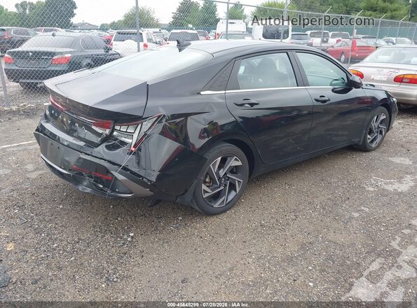 KMHLS4DGXRU759049 2024 HYUNDAI ELANTRA Black Հետևի աջ