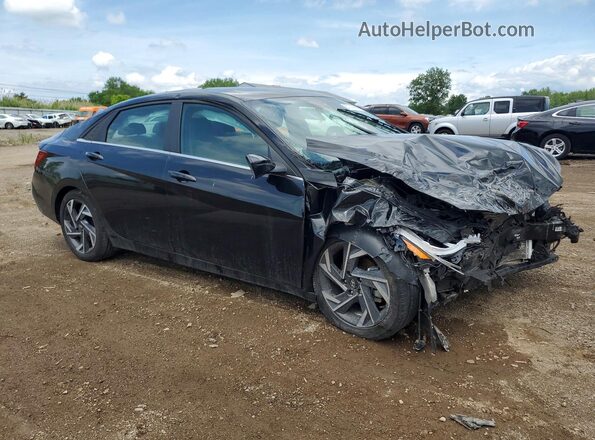 KMHLS4DGXRU849351 2024 HYUNDAI ELANTRA Black Առջևի աջ