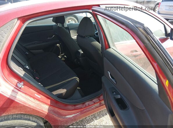 KMHLS4DGXSU028336 2025 HYUNDAI ELANTRA Burgundy Widok naklejki z numerem VIN