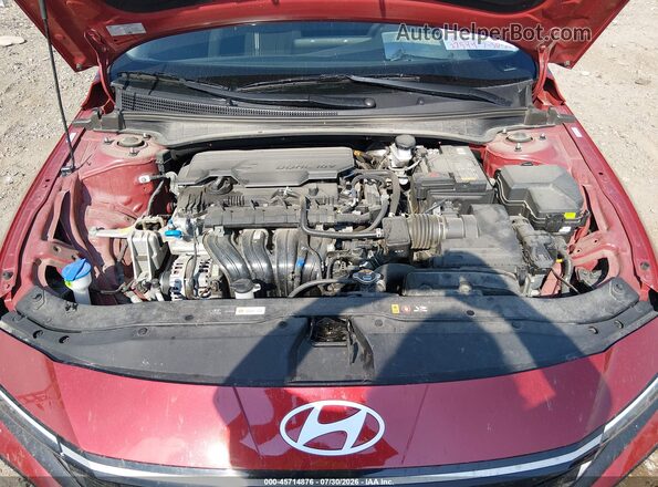 KMHLS4DGXSU028336 2025 HYUNDAI ELANTRA Burgundy Widok z tyłu