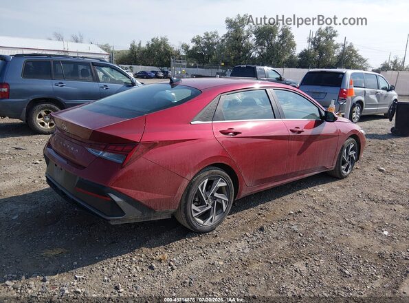 KMHLS4DGXSU028336 2025 HYUNDAI ELANTRA Burgundy Tył prawy