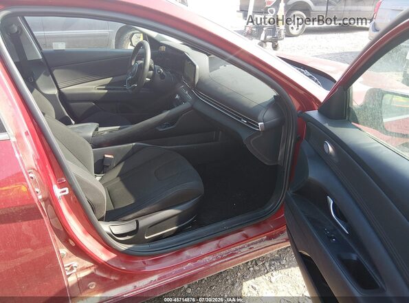KMHLS4DGXSU028336 2025 HYUNDAI ELANTRA Burgundy Widok wnętrza z przodu