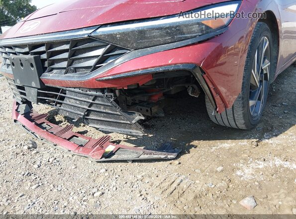 KMHLS4DGXSU028336 2025 HYUNDAI ELANTRA Burgundy Widok z przodu