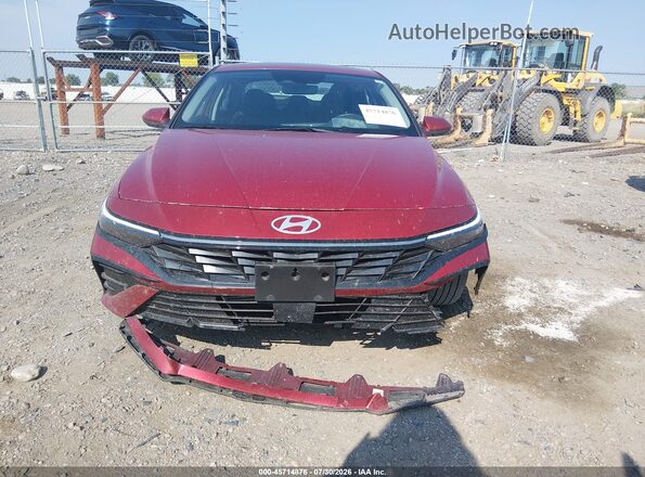 KMHLS4DGXSU028336 2025 HYUNDAI ELANTRA Burgundy Widok zestawu wskaźników