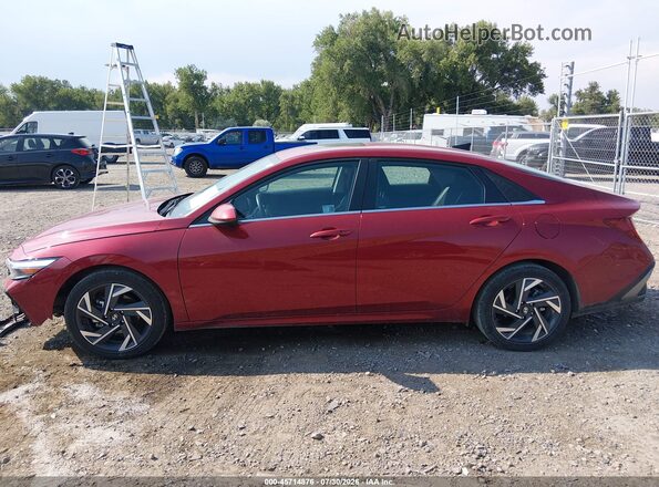 KMHLS4DGXSU028336 2025 HYUNDAI ELANTRA Burgundy Widok wnętrza 360 stopni