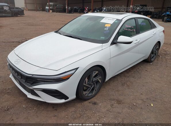 KMHLS4DGXSU871419 2025 HYUNDAI ELANTRA White Przód lewy