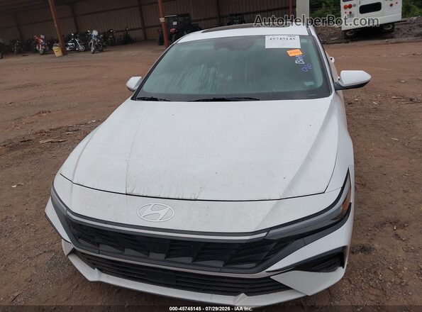 KMHLS4DGXSU871419 2025 HYUNDAI ELANTRA White Widok deski rozdzielczej