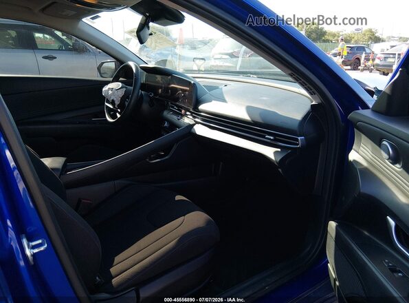 KMHLS4DGXSU888737 2025 HYUNDAI ELANTRA Blue Front interior view