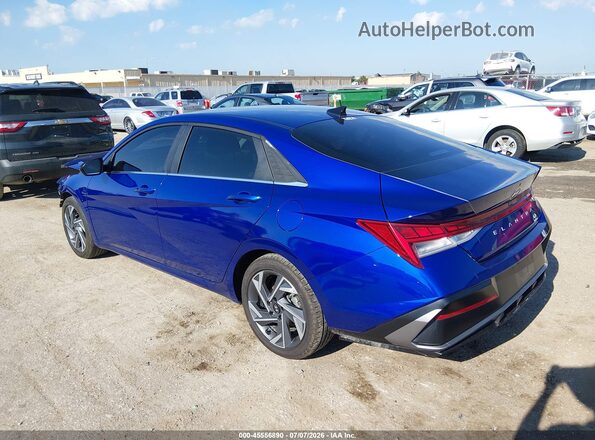 KMHLS4DGXSU888737 2025 HYUNDAI ELANTRA Blue Rear left