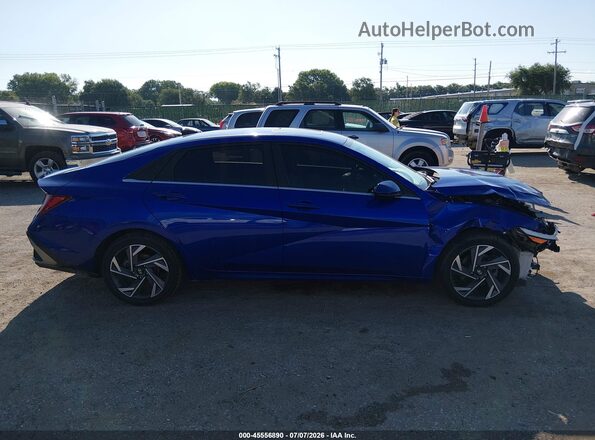 KMHLS4DGXSU888737 2025 HYUNDAI ELANTRA Blue 360 interior view