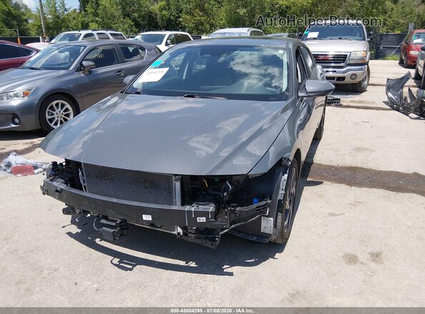 KMHLS4DGXSU894070 2025 HYUNDAI ELANTRA Gray წინა ხედი